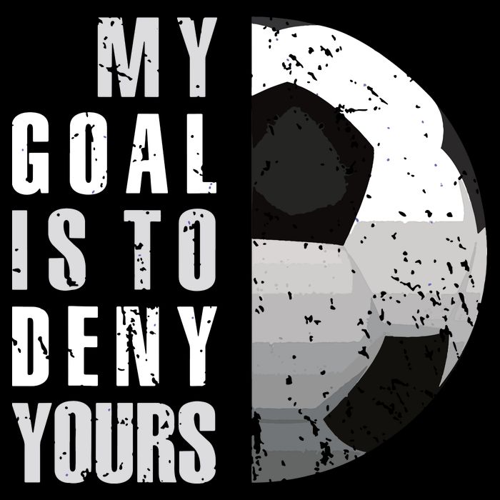 My Goal Is To Deny Yours Soccer Goalie Distressed Goalkeeper Cooling Performance Crew T-Shirt