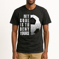 My Goal Is To Deny Yours Soccer Goalie Distressed Goalkeeper Tall T-Shirt