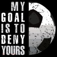 My Goal Is To Deny Yours Soccer Goalie Distressed Goalkeeper City Backpack