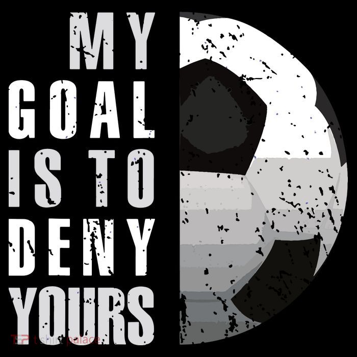 My Goal Is To Deny Yours Soccer Goalie Distressed Goalkeeper Cooling Performance Long Sleeve Crew