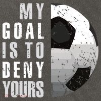 My Goal Is To Deny Yours Soccer Goalie Distressed Goalkeeper Cotton Canvas Backpack
