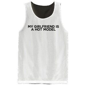 My Girlfriend Is A Hot Model Mesh Reversible Basketball Jersey Tank