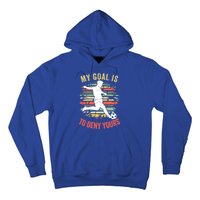 My Goal Is To Deny Yours Vintage Funny Soccer Gift Hoodie