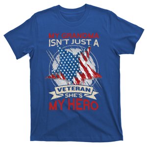 My Grandma Is My Hero Usa Flag Proud American Veteran Mom Great Gift T-Shirt