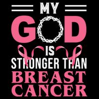 My God Is Stronger Than Breast Cancer Poster