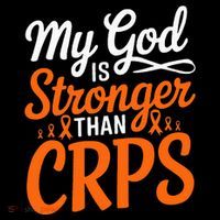 My God Is Stronger Than Crps Awareness Ribbon T-Shirt