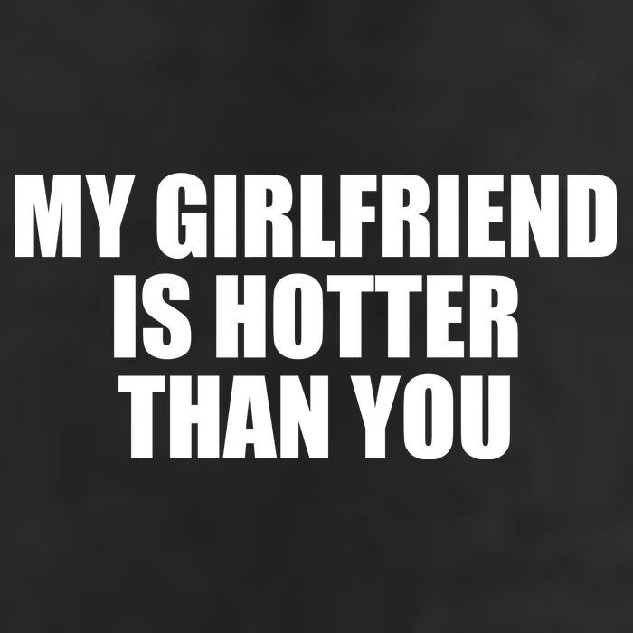 My Girlfriend Is Hotter Than You 7 Panel Mesh Trucker Snapback Hat