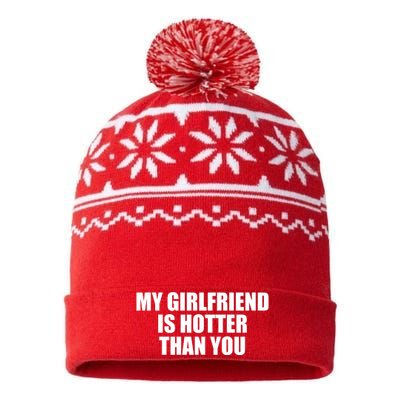 My Girlfriend Is Hotter Than You USA-Made Snowflake Beanie