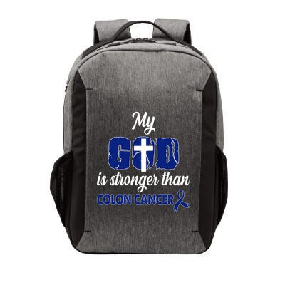 My God Is Stronger Than Colon Cancer Vector Backpack