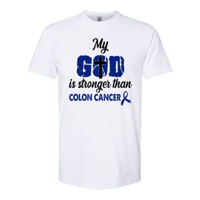 My God Is Stronger Than Colon Cancer Softstyle® CVC T-Shirt