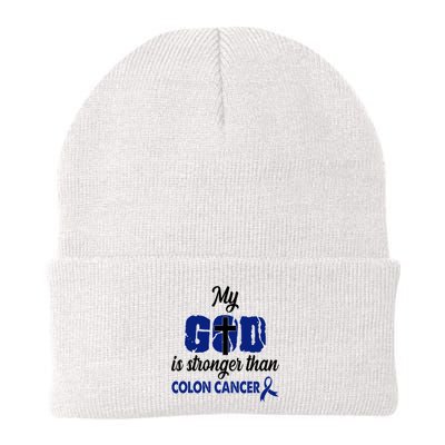 My God Is Stronger Than Colon Cancer Beanie
