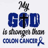 My God Is Stronger Than Colon Cancer Flatbill Hat