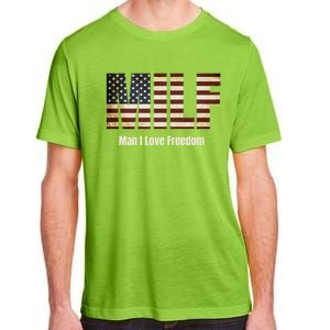 Milf Gift I Love Freedom Gift Usa Gift Adult ChromaSoft Performance T-Shirt