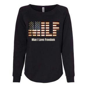 Milf Gift I Love Freedom Gift Usa Gift Womens California Wash Sweatshirt