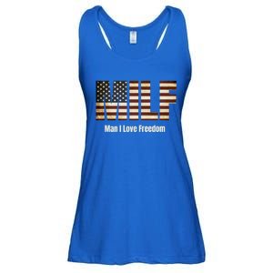 Milf Gift I Love Freedom Gift Usa Gift Ladies Essential Flowy Tank