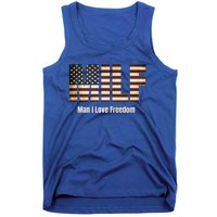 Milf Gift I Love Freedom Gift Usa Gift Tank Top