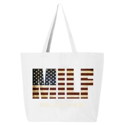 Milf Gift I Love Freedom Gift Usa Gift 25L Jumbo Tote