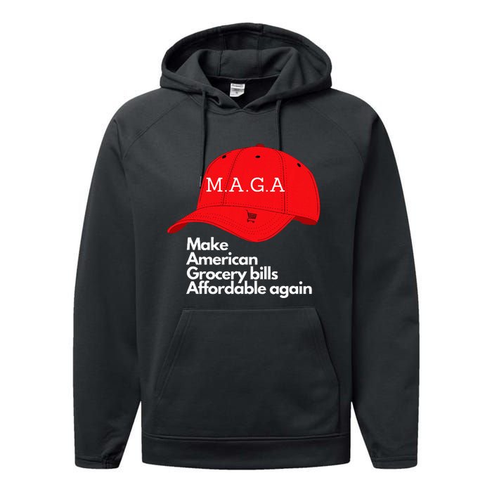 Maga Grocery Inflation Cost Of Living Performance Fleece Hoodie