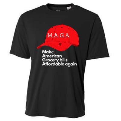 Maga Grocery Inflation Cost Of Living Cooling Performance Crew T-Shirt