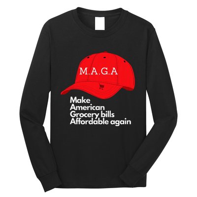 Maga Grocery Inflation Cost Of Living Long Sleeve Shirt