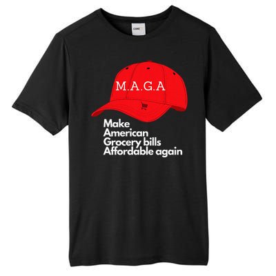 Maga Grocery Inflation Cost Of Living Tall Fusion ChromaSoft Performance T-Shirt