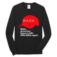 Maga Grocery Inflation Cost Of Living Tall Long Sleeve T-Shirt