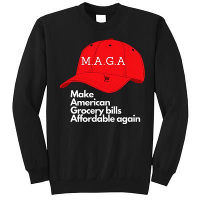 Maga Grocery Inflation Cost Of Living Tall Sweatshirt