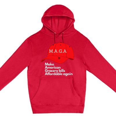 Maga Grocery Inflation Cost Of Living Premium Pullover Hoodie