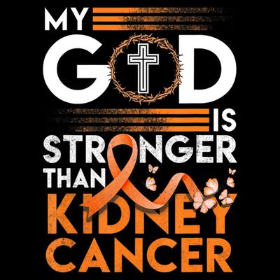 My God Is Stronger Than Kidney Cancer Awareness T-Shirt