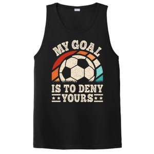 My Goal Is To Deny Yours Funny Soccer Player PosiCharge Competitor Tank