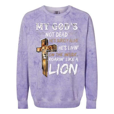 My God Is Not Dead Colorblast Crewneck Sweatshirt