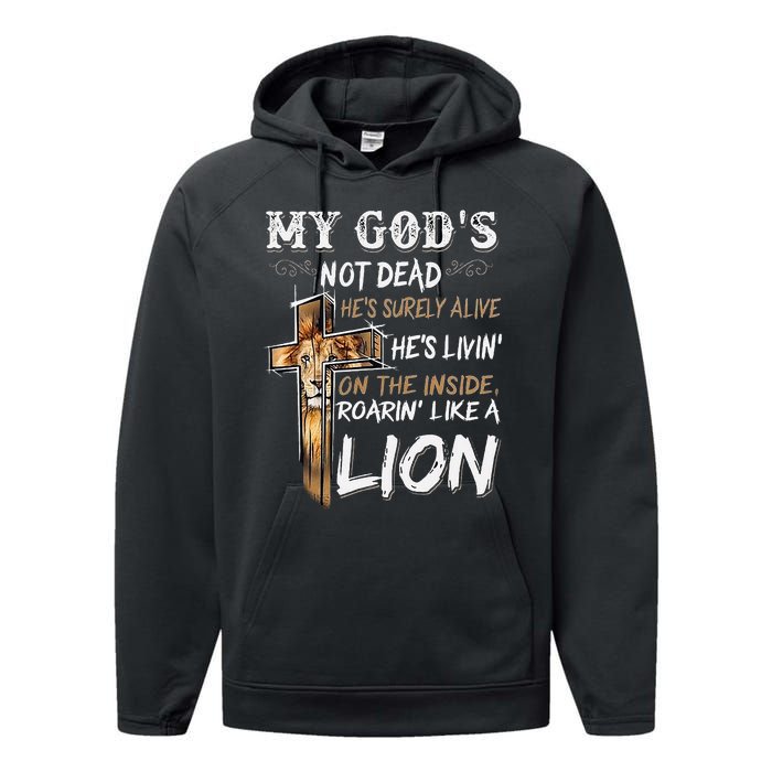 My God Is Not Dead Performance Fleece Hoodie