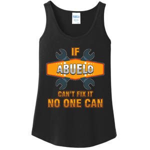 Mechanic Grandpa If Abuelo Can't Fix It No One Can Handyman Ladies Essential Tank