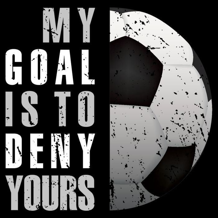My Goal Is To Deny Yours Soccer Goalie Gift Christmas Gift Drawstring Bag