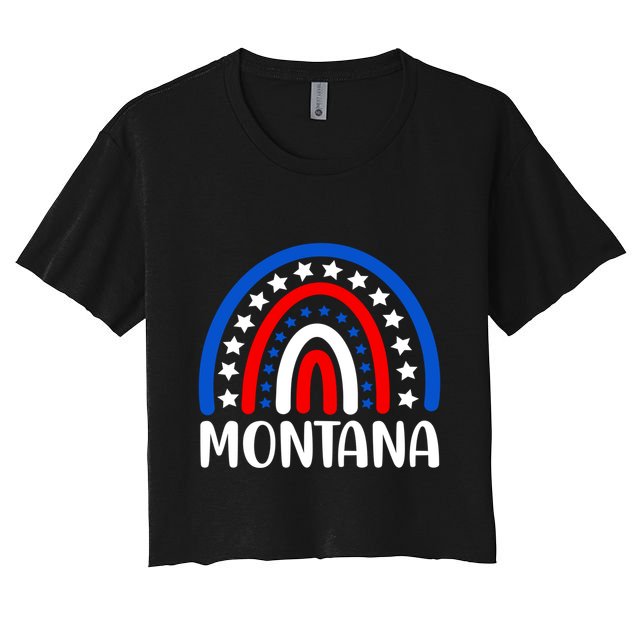 Montana Gift I Love Montana Usa Gift Crop Top