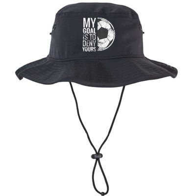 My Goal Is To Deny Yours Soccer Goalie For Girls Cool Gift Legacy Cool Fit Booney Bucket Hat