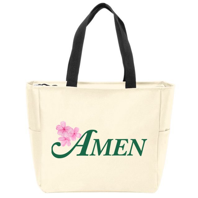 Masters Golf Inspired Tournament Zip Tote Bag