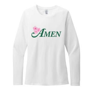 Masters Golf Inspired Tournament Womens CVC Long Sleeve Shirt