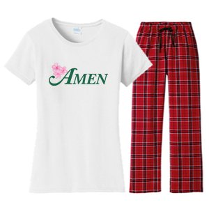 Masters Golf Inspired Tournament Women's Flannel Pajama Set