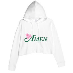 Masters Golf Inspired Tournament Crop Fleece Hoodie