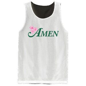 Masters Golf Inspired Tournament Mesh Reversible Basketball Jersey Tank