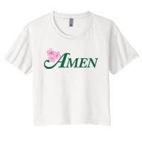 Masters Golf Inspired Tournament Women's Crop Top Tee