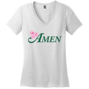 Masters Golf Inspired Tournament Women's V-Neck T-Shirt