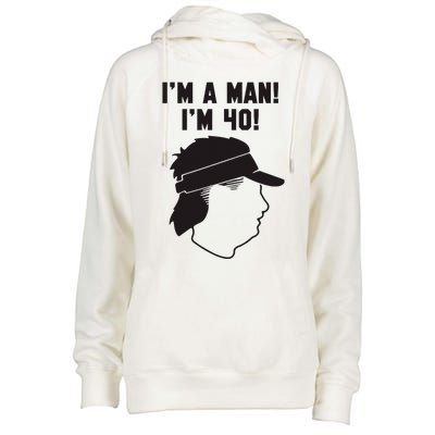 Mike Gundy IM A Man! IM 40! Womens Funnel Neck Pullover Hood