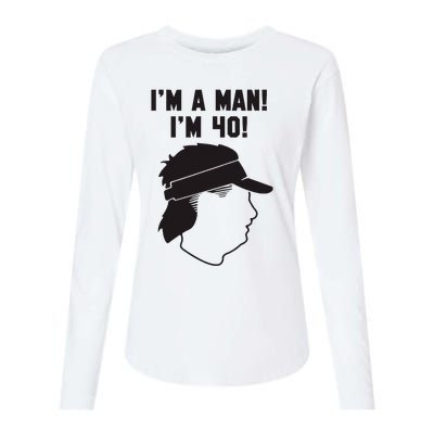 Mike Gundy IM A Man! IM 40! Womens Cotton Relaxed Long Sleeve T-Shirt