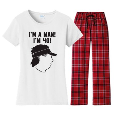 Mike Gundy IM A Man! IM 40! Women's Flannel Pajama Set