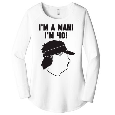 Mike Gundy IM A Man! IM 40! Women's Perfect Tri Tunic Long Sleeve Shirt