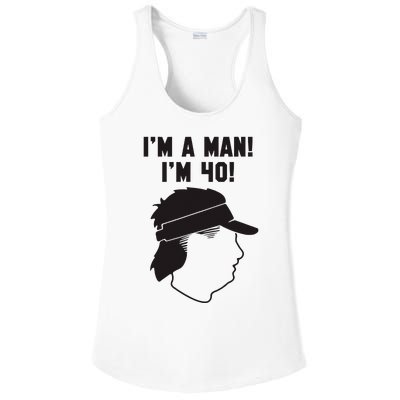 Mike Gundy IM A Man! IM 40! Ladies PosiCharge Competitor Racerback Tank