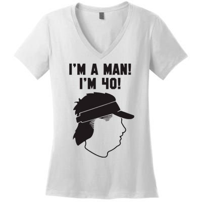 Mike Gundy IM A Man! IM 40! Women's V-Neck T-Shirt