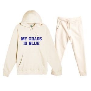 My Grass Is Blue Premium Hooded Sweatsuit Set